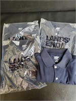 Boy's Lands End Blue Polo Shirts sz Lg (14-16) NWT