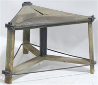 Unusual Triangular Table - 14" x 19" x 19"