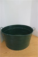 Painted Galvanized Wash Tub Planter 22" Across