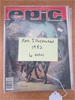 6 EPIC ILLUSTRATED MAGAZINES-1982