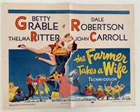 The Farmer Takes a Wife vintage movie poster