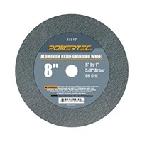 POWERTEC 15517 Aluminum Oxide Grinding Wheel, 8"