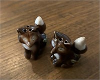 Vintage Red Pandas or Foxes S&P Shakers