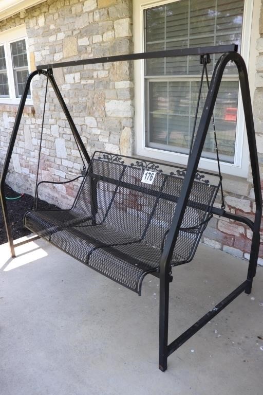 Iron Swing with Frame (BUYER RESPONSIBLE FOR