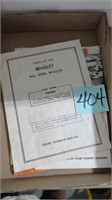 Parts Books – Bradley All Steel Wagon / Clayton