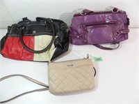 3 Hand Bags, used