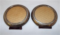 Pair Of Round Sterling Silver Frames