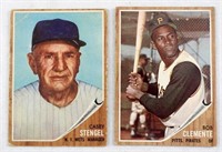 1962 Topps #10 CLEMENT VGEX & #29