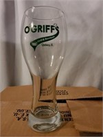 12 O'GRIFF'S 23 OZ BEER GLASSES