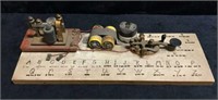 Morse Code Wood Machine