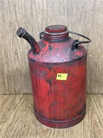 Vintage Red Gem Kerosene Can