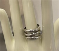Sterling Silver Ring- Triple Band