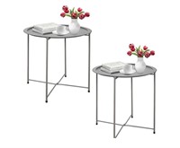 Garden 4 you End Table 2 PCS Metal Side Table
