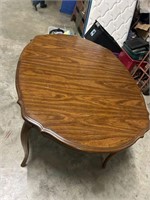 2 Piece Mahogany Turtle Top Dining Table