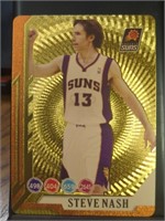 24k gold-plated basketball card. Steve Nash