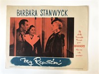 My Reputation original 1946 vintage lobby card