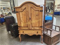 RUSTIC KNOTTY PINE ARMOIRE
