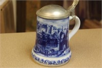 German Flow Blue Stein