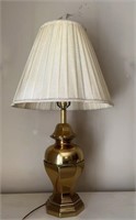 Vintage, Solid Brass Lamp w/ weighted base,