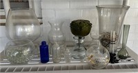 Glass Planter and More Shelf Lot