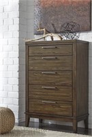 Ashley B548 Zilmer 5 Drawer Mid Century Chest