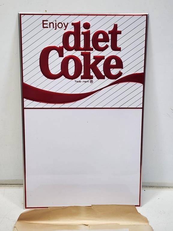 NOS 1983 Diet Coke Easel Back Store Sign