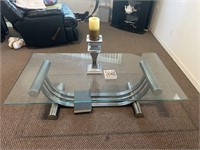 Modern Metal Glass Coffee Table