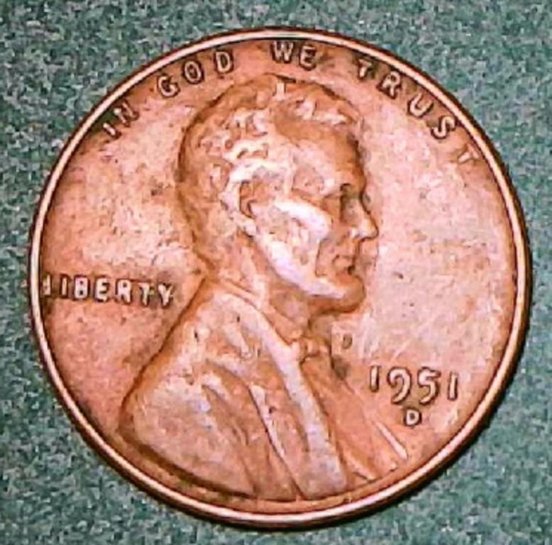 1951 D Lincoln Wheat Cent
