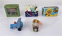 Group of Small Tin Toys