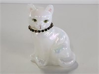 Fenton Iridescence Cat 4in Tall