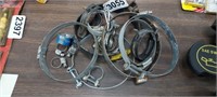 LOT OF HOSE CLAMPS, ETC.