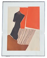 Signed Mid Century Abstract Print
