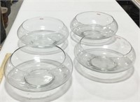 4 decorative glass bowls