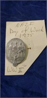 (1) WWII 1935 German Labor Day Pin