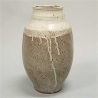 Large Warren Mackenzie unsigned vase with textured