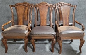 Matching Set of 6 Dining Chairs 43x22x21