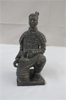 Terracotta Asian warrior, 4.5 X 9"H