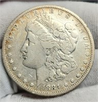 1884 Morgan Silver Dollar F12