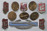 US Army Infantry Badge and Unit Pins