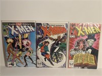 3 vintage X-Men Comic books back boarded clean