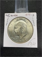 1971-S SIlver UNC Ike $1