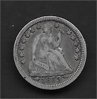 1853 Seated Liberty Silver Half-Dime