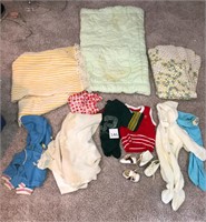 Vintage Baby/Doll Clothes, Shoes & Blankets
