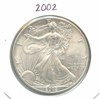 2002 U.S. Silver Eagle ASE - 1 oz Fine Silver