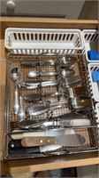 Silverware drawer and knives