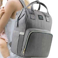 Large Diaper Bag Backpack Dark Grey