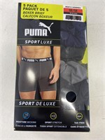PUMA MENS BOXER BRIEFS APPROX 5 PAIRS SIZE M