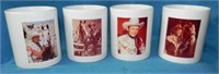 (4) Roy Rogers/Trigger Photo Coffee Cups
