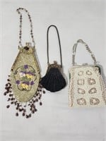 Vtg 1920's flapper girl beaded purses