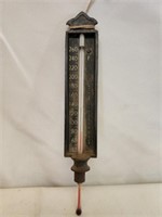 Vintage Cast Iron Wall Mount Moeller Thermometer